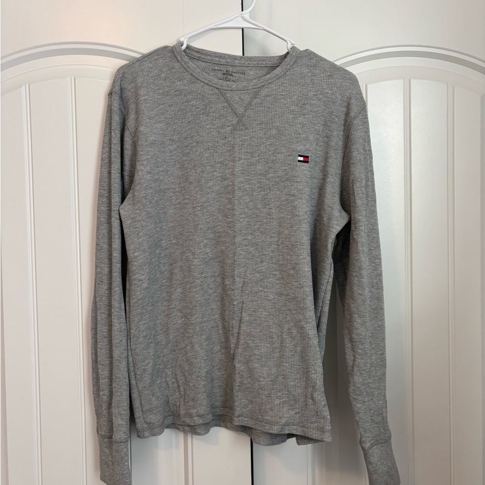 Tommy Hilfiger Heather Gray Crewneck Top